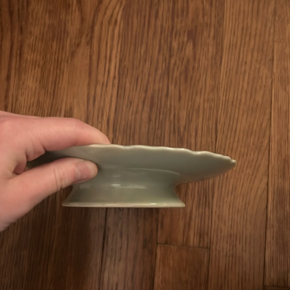 Blue and White Raised Khoi Fish Patterned Plate - Picture 5 of 6